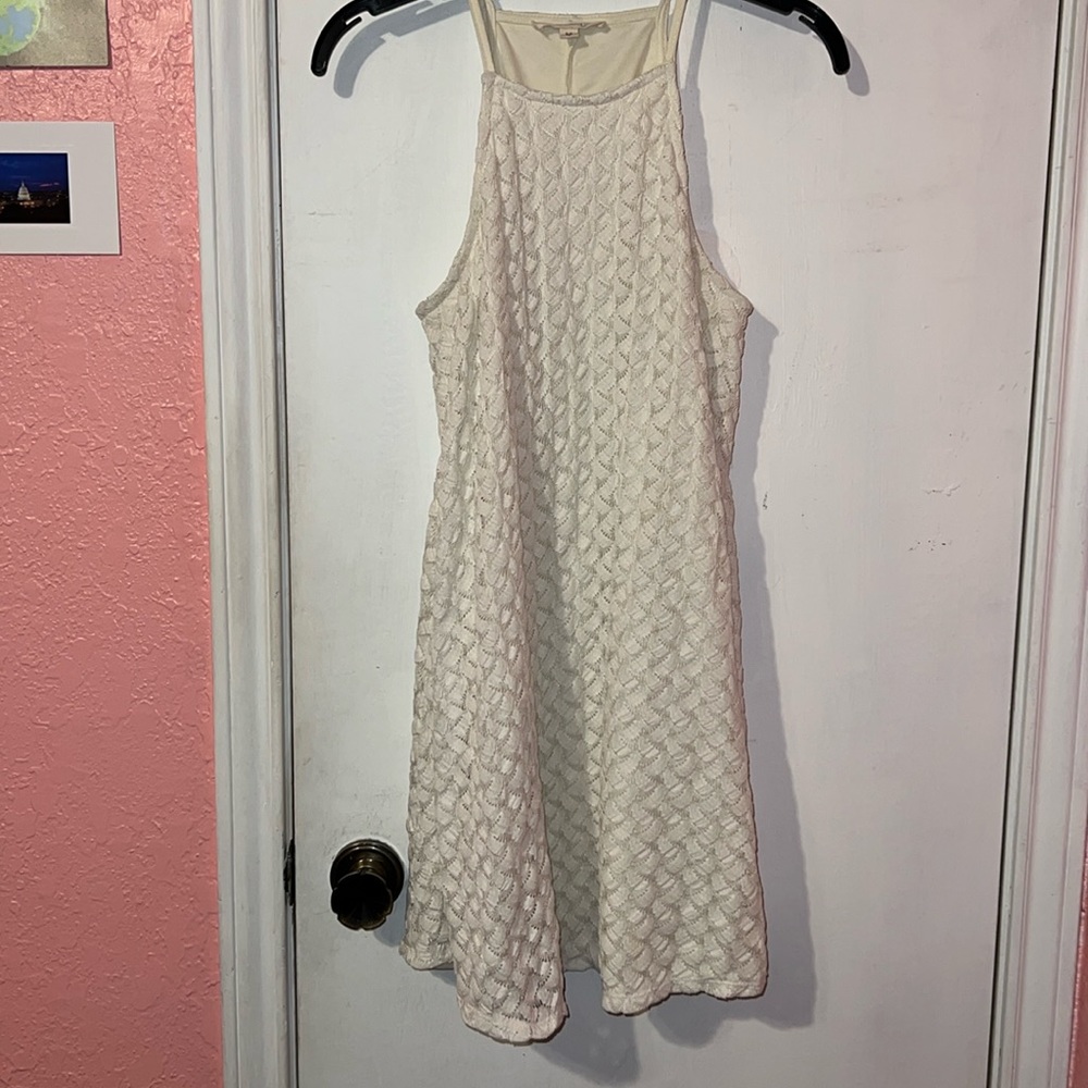 Flowy White Crochet/Lace Dress 🌊🌞